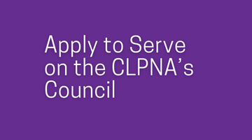 Apply to Serve on the CLPNA’s Council