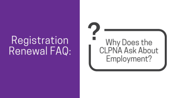 Why Does the CLPNA Ask About Employment?